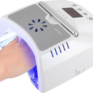 Professional 72W LED Cordless Portable Nail Lamp with Handle Rechargeable Nail Drying Lamp for Gel Polish with 3 Timer Settings and Power Indicator, Nail Dryer for Salon Home Nail Art